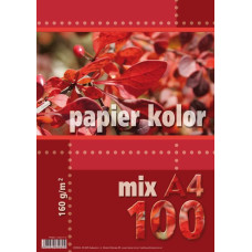 Kreska Papier ksero A4 160g mix kolorów 100 arkuszy