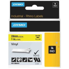 Dymo Rhino Vinylband 1805431 (24 mm, schwarz auf gelb)