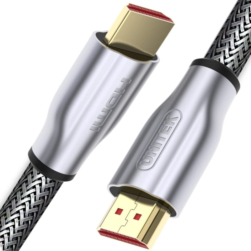 Unitek Y-C139RGY HDMI cable 3 m HDMI Type A (Standard) Silver, Zinc