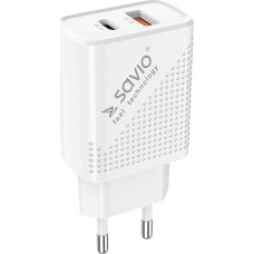 Savio Ładowarka Savio LA-04 1x USB-A 1x USB-C 3 A (1_787921)