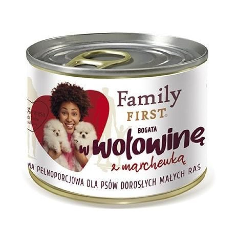 Family First Adult Beef with carrot - Wet dog food - 200 g