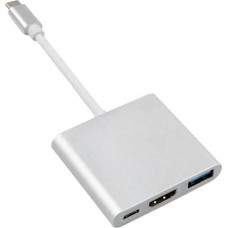 Maclean MCTV-840 USB graphics adapter 4096 x 2304 pixels Silver