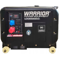 Champion Agregat Champion Warrior EU 5500 Watt Silent Diesel Three Phase Generator With Electric Start C/W ATS Socket