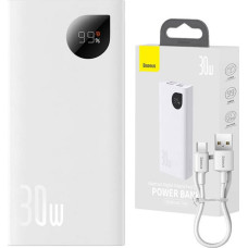 Baseus Powerbank Baseus Szybko ładujący Power Bank Baseus Adaman2 10000mAh 30W (biały)