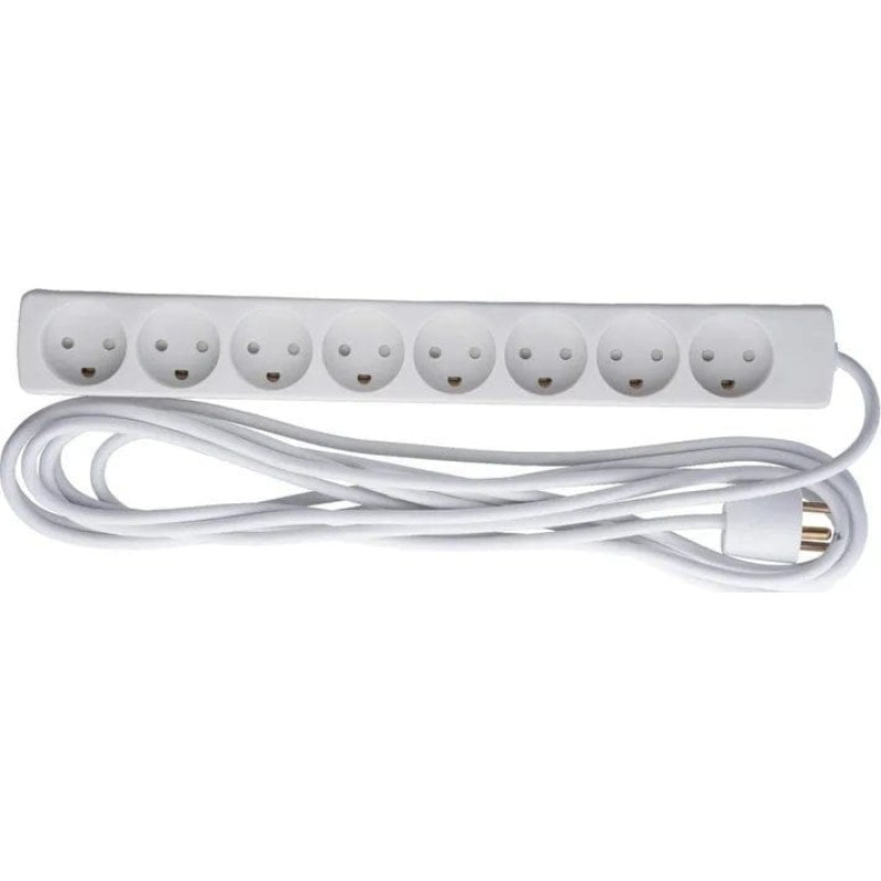 Microconnect 8-way Danish Power Strip 5m