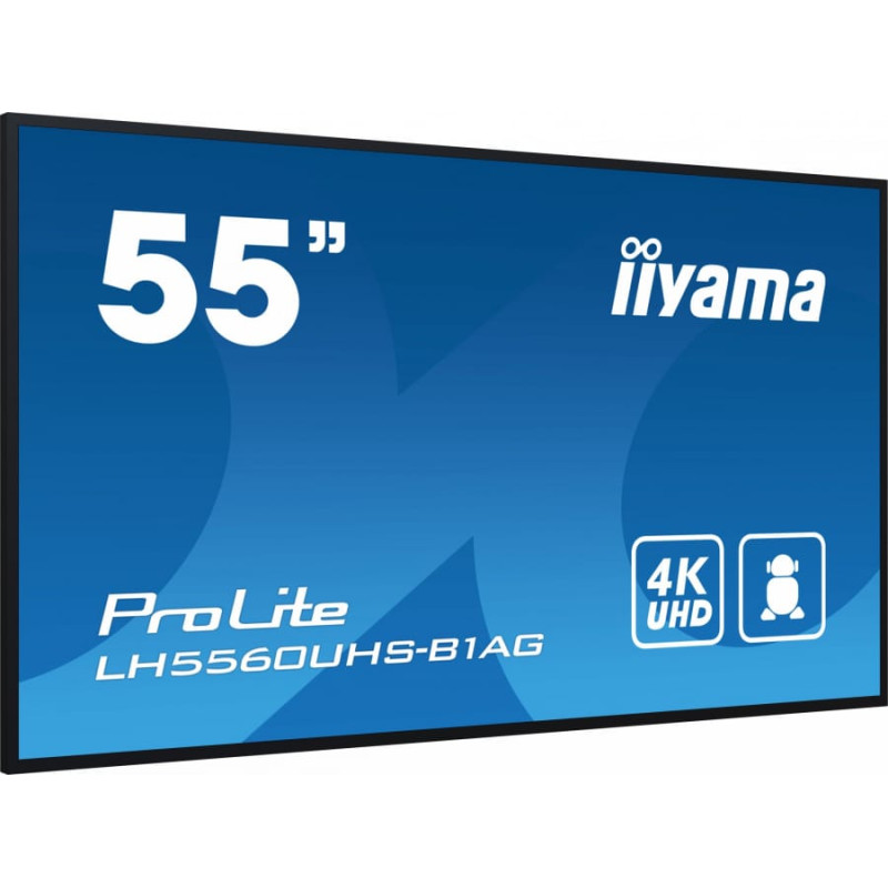 Iiyama ProLite LH5560UHS-B1AG, Public Display (schwarz (matt), UltraHD/4K, VA, Lautsprecher)