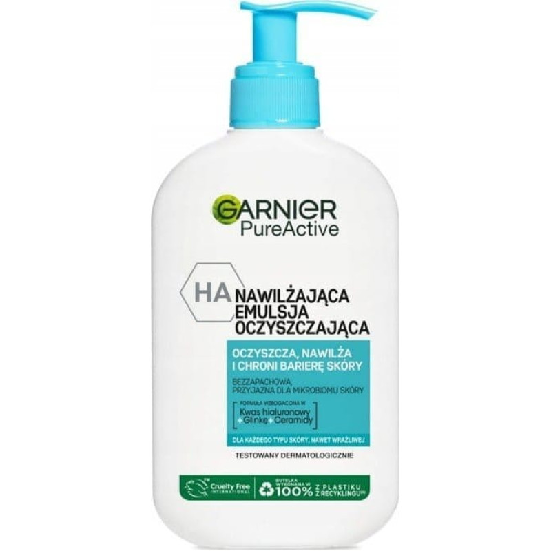 Noname GARNIER_Pure Active nawilżająca emulsja oczyszczająca do twarzy 250ml