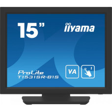 Iiyama ProLite T1531SR-B1S (38 cm (15 Zoll), schwarz (matt), XGA, VA, Touchscreen, VGA, HDMI, DisplayPort)