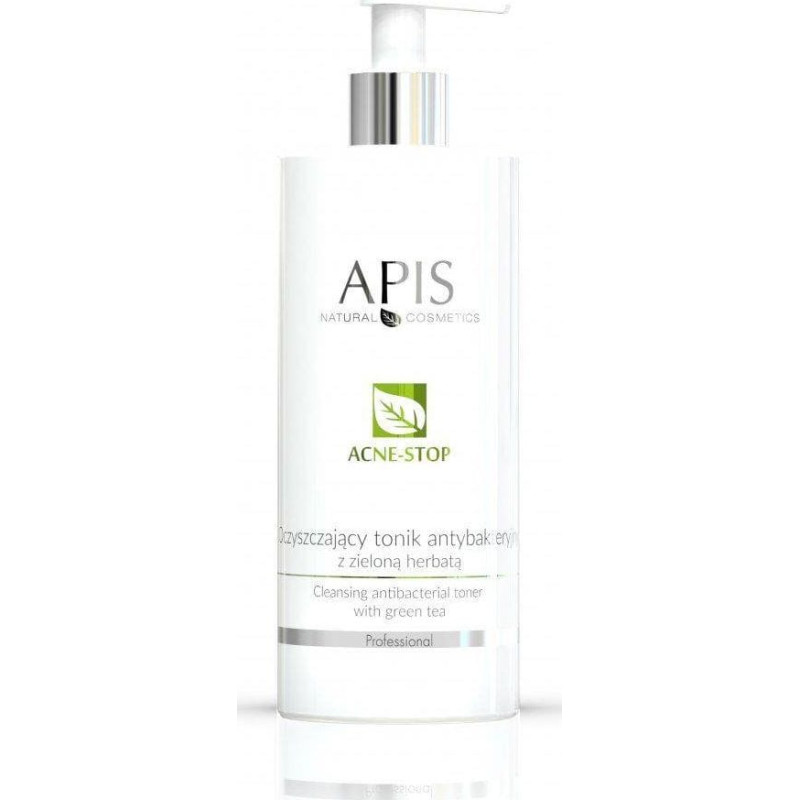 Apis Acne-Stop Cleansing Antibacterial Toner oczyszczający tonik antybakteryjny z zieloną herbatą 500ml