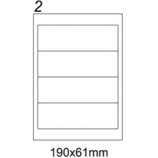 Emerson ETYKIETA A4 190X61MM 100 ARK (ETA4190X061W)