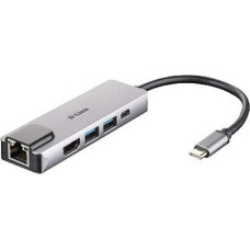 D-Link Stacja/replikator D-Link 5w1 USB-C (DUB-M520)