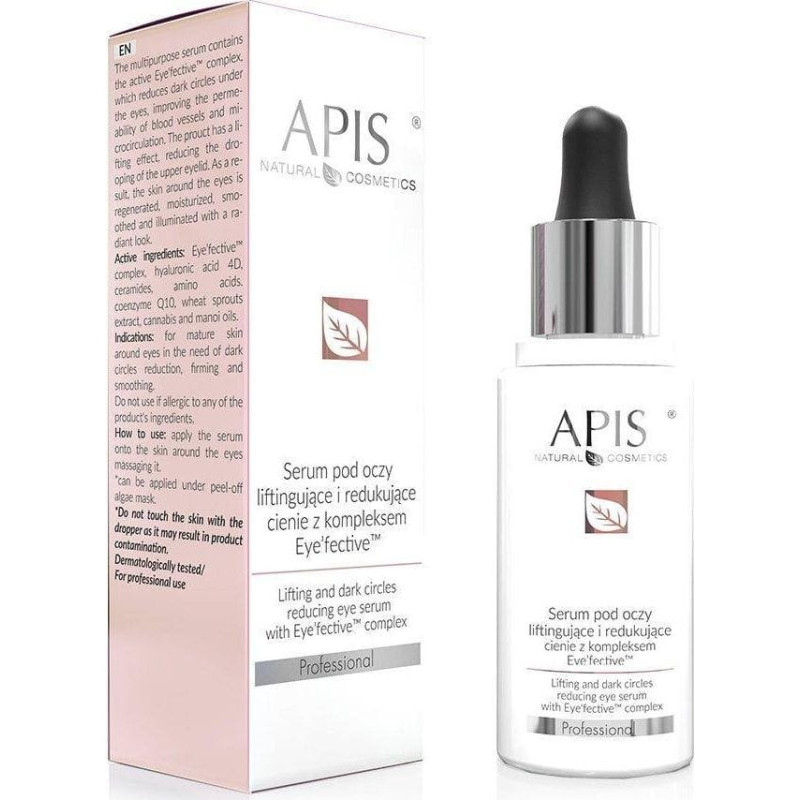 Apis Serum pod oczy liftingujące i redukujące cienie z kompleksem Eyefective™ 30ml