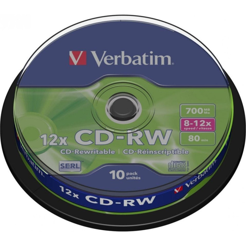 Verbatim CD-RW 700 MB 12x 10 sztuk (43480)