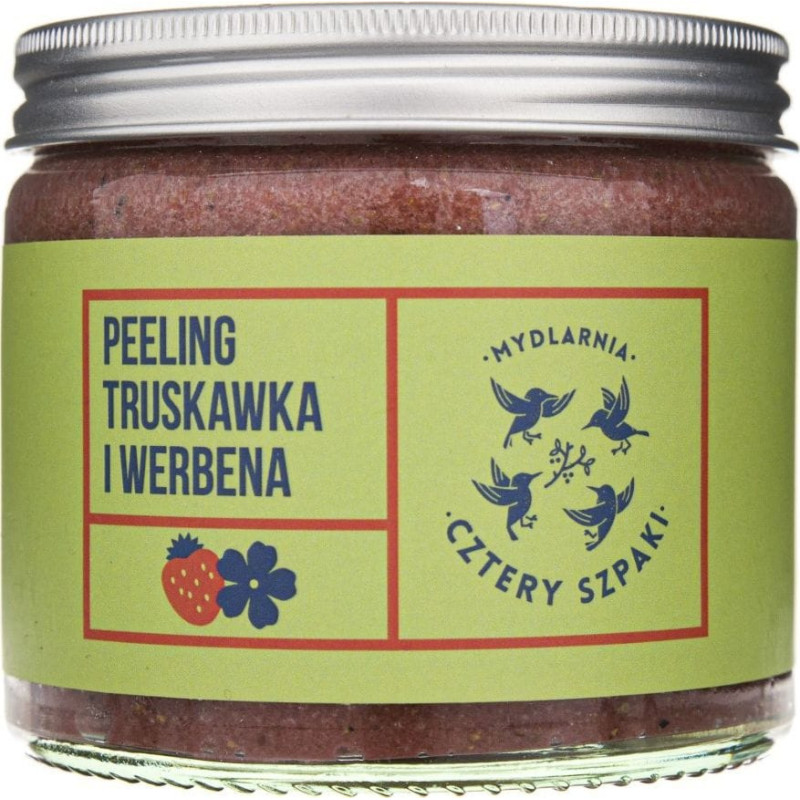 Mydlarnia Cztery Szpaki Peeling Truskawka i Werbena 250 ml