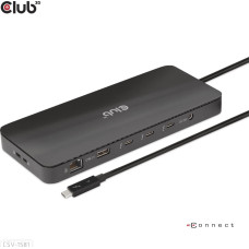 Club 3D HUB USB Club 3D Club3D Thunderbolt4 11-in-1 HUB > 3xThunderbolt/3xUSB  St/Bu retail