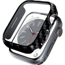 Crong Crong Hybrid Watch Case - Etui ze szkłem Apple Watch 41mm (Carbon)