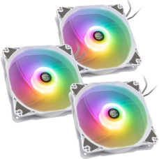 Bitspower Wentylator BitsPower Notos 120 Digital RGB 3-pack + Hub (BPTA-FX1812NTWH-1)