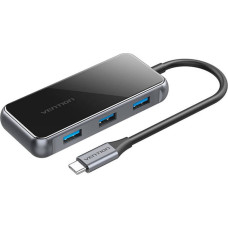 Vention HUB USB Vention Adapter 5w1 Vention TFBHB Hub USB-C do HDMI 4K@60Hz, 3x USB 3.0, PD (szary)