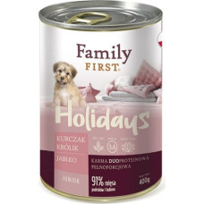 Family First Holidays Junior Venison, beef, and carrots - Wet dog food - 400 g