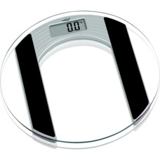 Adler AD 8122 Electronic personal scale Oval Black,Transparent