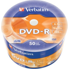 Verbatim DVD-R Matt Silver 50 Pack Wrap Spindle