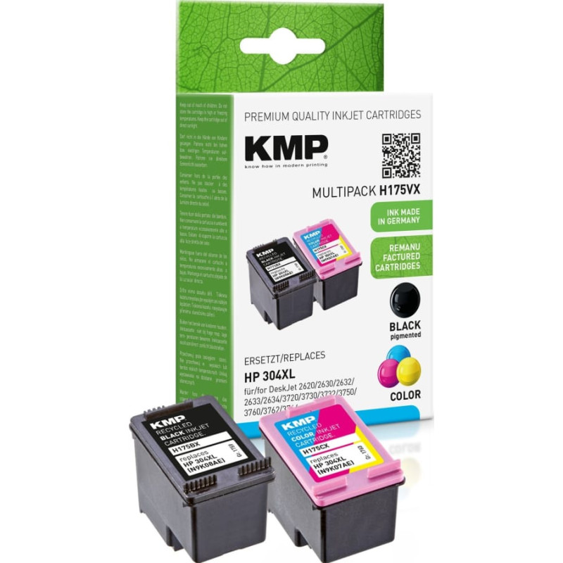 KMP H175VX Promo Pack BK/Color comp. w. HP N9K08AE/N9K07AE