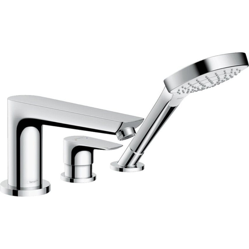 Hansgrohe Bateria prysznicowa Hansgrohe Hansgrohe bateria Talis E wannowa 3-otworowa do montażu na brzegu wanny, element zewnętrzny 71731000