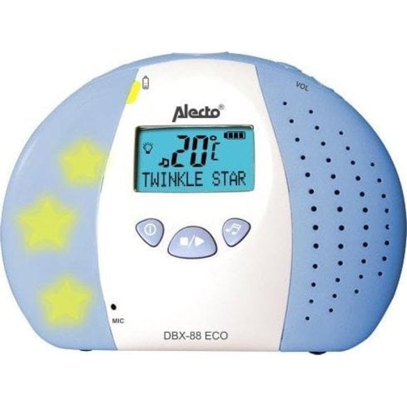 Alecto Niania Alecto Alecto DBX-88 ECO DECT Babyphone mit Display (Weiß/Blau)