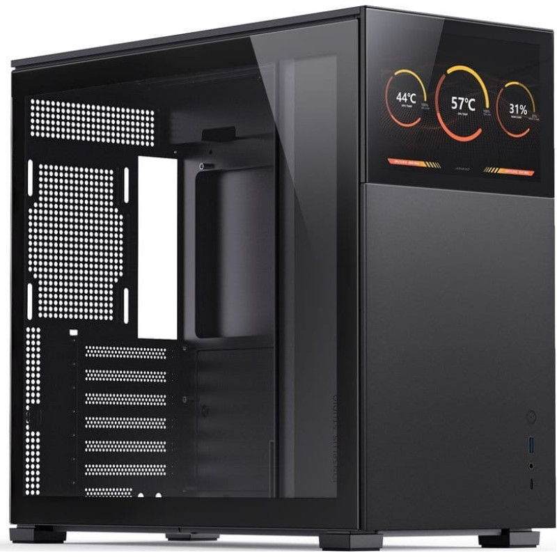 Jonsbo Obudowa Jonsbo Jonsbo D41 Screen ATX Case, Tempered Glass - black