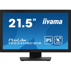 Iiyama ProLite T2234MSC-B1S (54.6 cm (21.5 Zoll), schwarz (matt), FullHD, IPS, VGA, HDMI, DisplayPort)