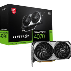 MSI Karta graficzna MSI MSI VGA NVIDIA GeForce RTX 4070 VENTUS 2X E 12G OC, RTX 4070, 12GB GDDR6X, 3xDP, 1xHDMI