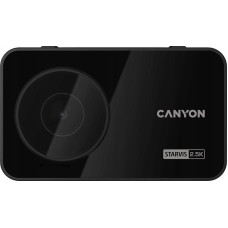 Canyon Wideorejestrator Canyon Canyon DVR25GPS, 3.0'' IPS (640x360), touch screen, WQHD 2.5K 2560x1440@60fps, NTK96670, 5 MP CMOS Sony Starvis IMX335 image sensor, 5 MP camera, 140° Viewing Angle, Wi-Fi, GPS, Video camera database, USB Type-C, Supercapaci