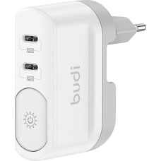 Budi Ładowarka Budi Ładowarka z lampką, Budi 2xUSB-C 40W