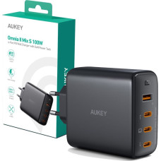 Aukey Wall charger AUKEY PA-B7S Omnia II GaN 3xUSB-C 1xUSB-A PD 3.0 PPS 100W