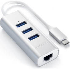 Satechi HUB USB Satechi 1x RJ-45  + 3x USB-A 3.0 (ST-TC2N1USB31AS)