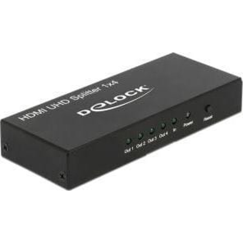 Delock PRZEŁĄCZNIK SPLITTER HDMI 1 NADAJNIK->4 ODBIORNIKI ULTRA HD 4K DELOCK - 18684