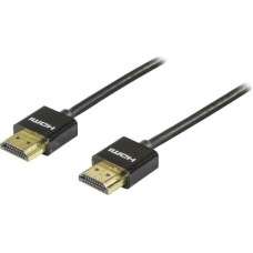 Deltaco Kabel Deltaco HDMI - HDMI 1m czarny (Deltaco HDMI-1091 Tyndt HDMI kabel med l)