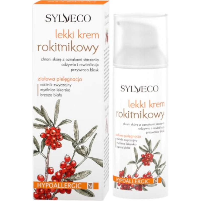 Sylveco Lekki krem ROKITNIKOWY z dozownikiem 50 ml