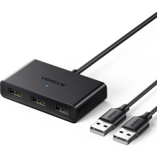 Ugreen HUB USB Ugreen Ugreen przełącznik adapter switch box USB 2 wejścia - 3 wyjścia czarny (CM409)