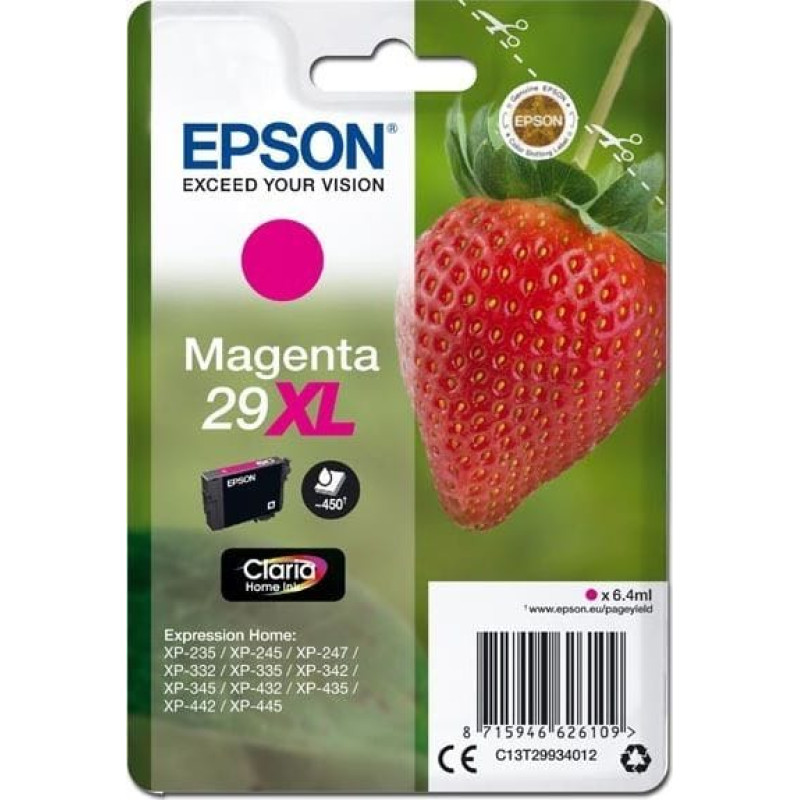 Noname Tusz Epson Tusz Stylus XP235 T29XL Magenta 6.4ml