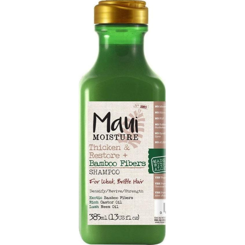 Maui Moisture MAUI MOISTURE_Thicken&Restore+ Shampoo szampon do włosów łamiliwych Bamboo Fibers 385ml