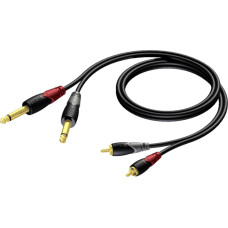 Procab Kabel Procab Jack 6.3mm x2 - RCA (Cinch) x2 5m czarny (CLA631/5)