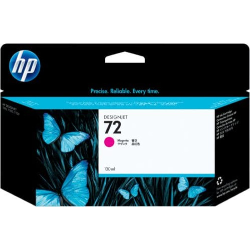 HP Tusz HP Tusz HP 72 Vivera do Designjet T610/1100/1200/1300 | 130ml | magenta