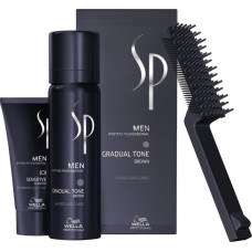 Wella WELLA PROFESSIONALS_SET SP Men Gradual Tone Brown zestaw do stopniowej eliminacji siwizny pianka pigmentująca 60ml + łagodny szampon 30ml + szczoteczka