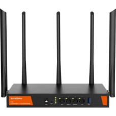 Tenda W30E AX3000 wireless router Gigabit Ethernet Dual-band (2.4 GHz / 5 GHz) Black