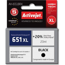 Activejet AH-651BRX ink for HP printer; HP 651 C2P10AE replacement; Premium; 20 ml; black