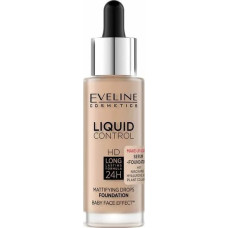 Eveline Kolorowka Eveline Liquid Control HD Podkład do twarzy z dropperem nr 035 Natural Beige  32ml