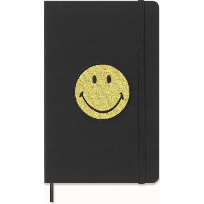 Moleskine Notatnik MOLESKINE L (13x21 cm), Smiley, w linie, twarda oprawa, 176 stron