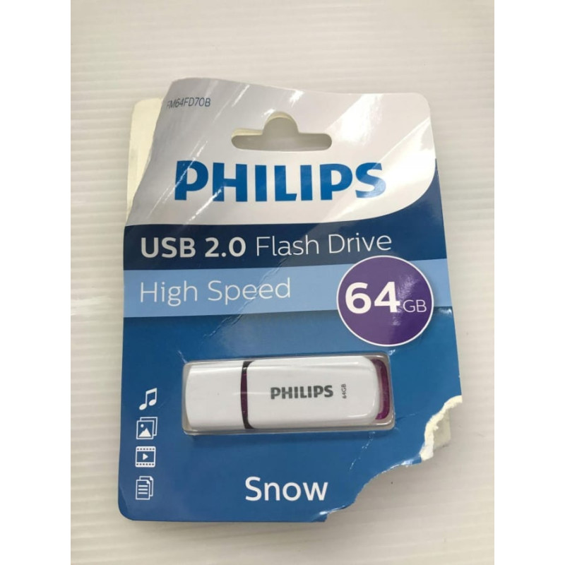 Philips Pendrive Philips Philips USB 2.0 2-Pack 64GB Snow Edition Magic Purple