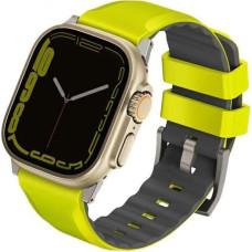 Uniq Pasek UNIQ Linus Apple Watch 4/5/6/7/SE/8/Ultra 44/45/49mm Airosoft Silicone limonkowy/lime green